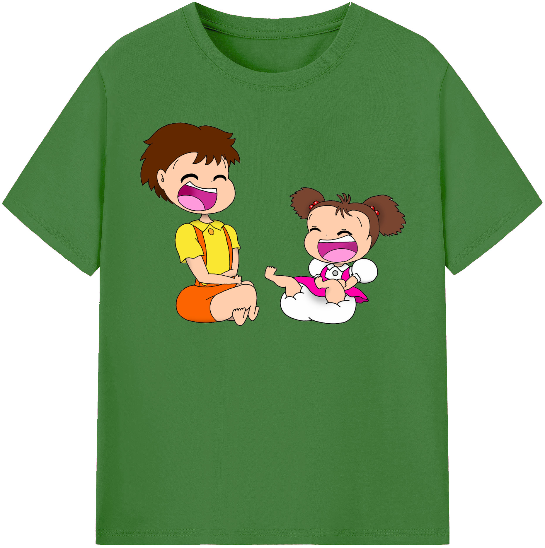 （画像用） となりのトトロ 草壁メイ 草壁サツキ My Neighbor Totoro Satsuki Kusakabe Mei Kusakabe レディースカジュアルプリントTシャツ（綿100％）